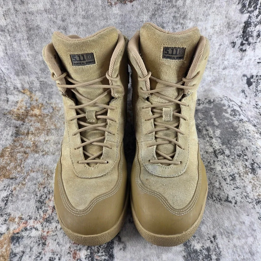 5.11 Tactical HRT Advance Side Zip Boots Mens 13 Tan Utility Security Uniform